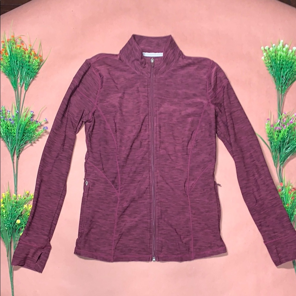 Talbots Maroon Zip-Up Jacket